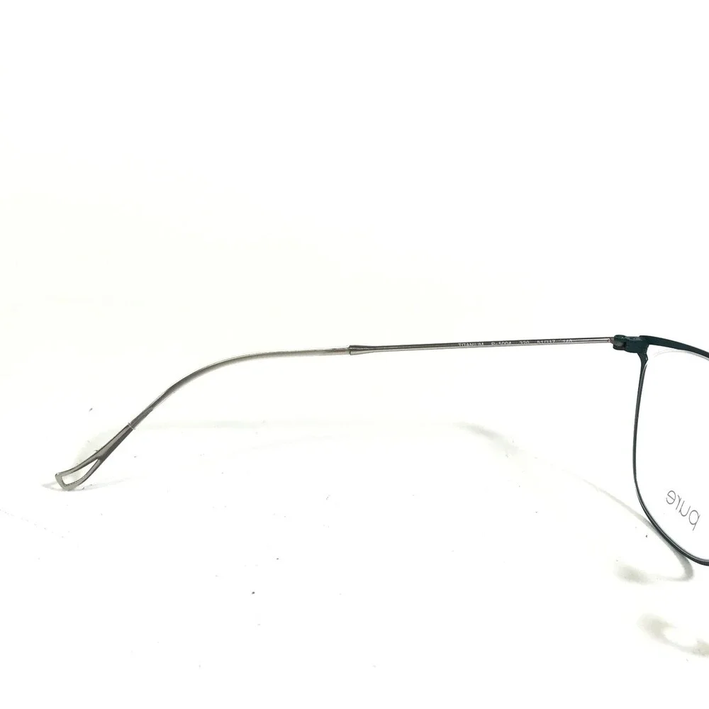 Marchon Airlock P-5004 320 Eyeglasses Frames Blue Silver Cat Eye 51-17-140